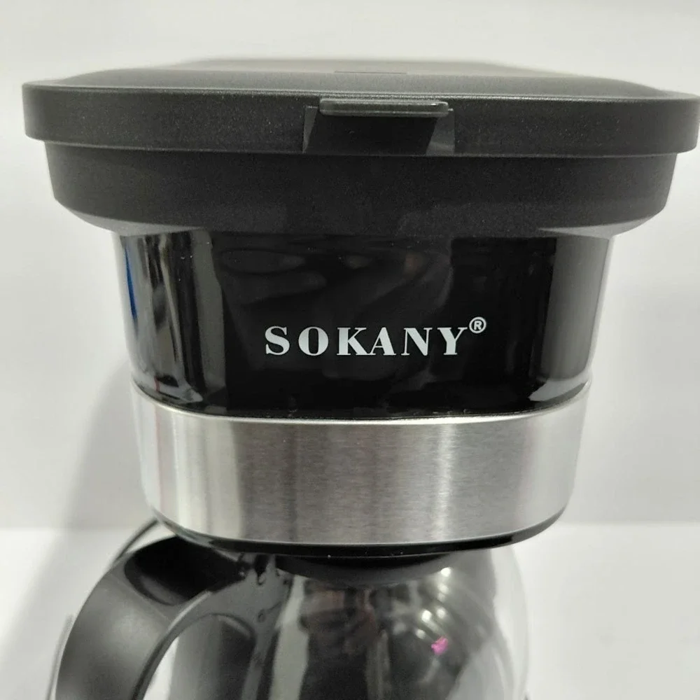 Sokany  Black And Silver 750ml Coffee Maker